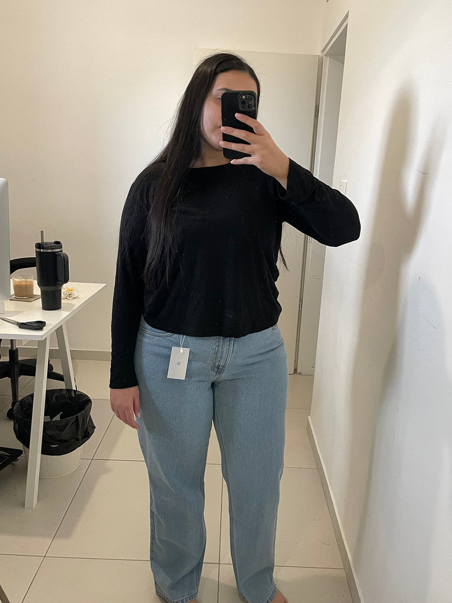 Peach Perfect Jeans NO.2 - Light Blue