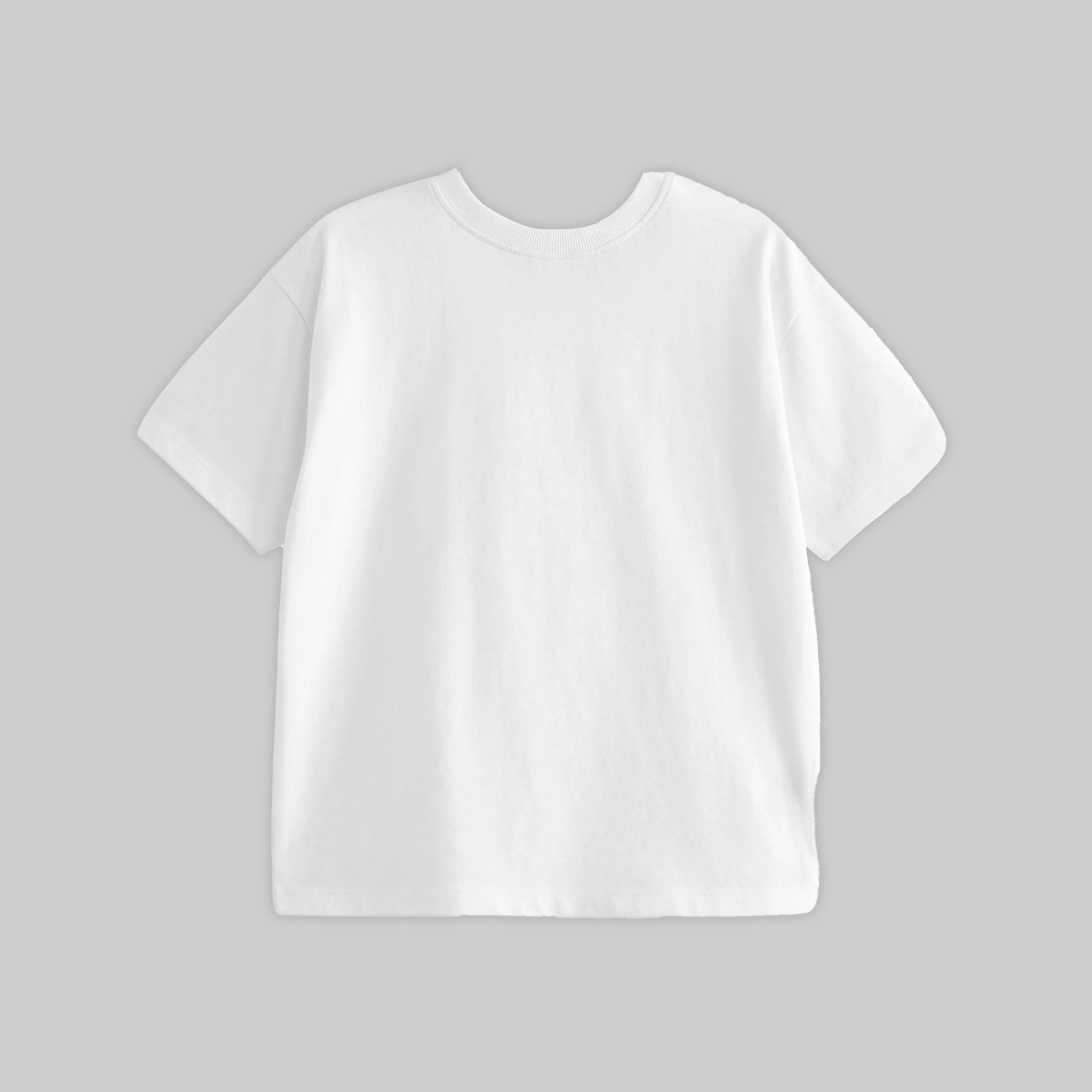 חולצה בוקסי פיט 100% כותנה - לבן