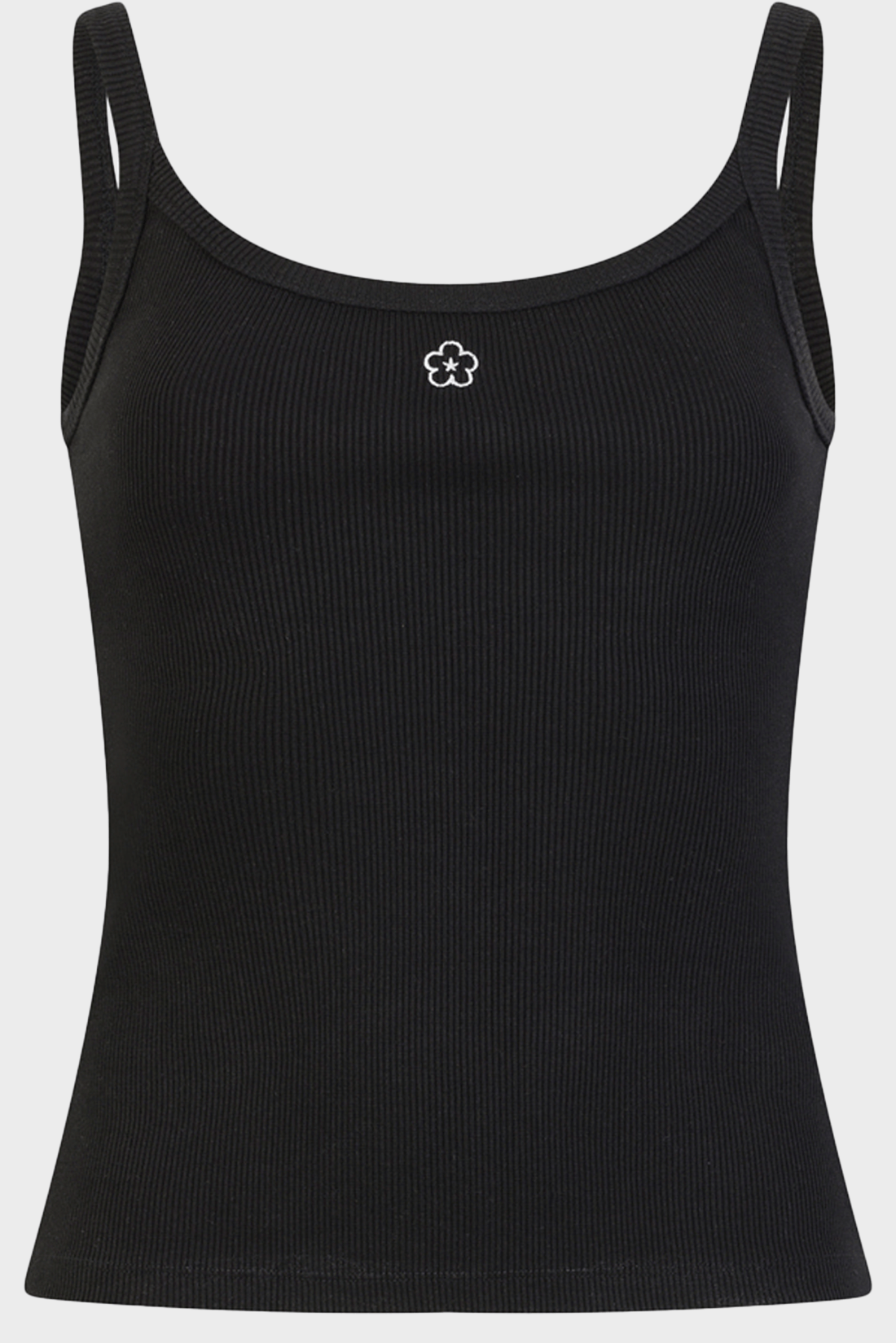 Snatched Waist Tank Top - Black