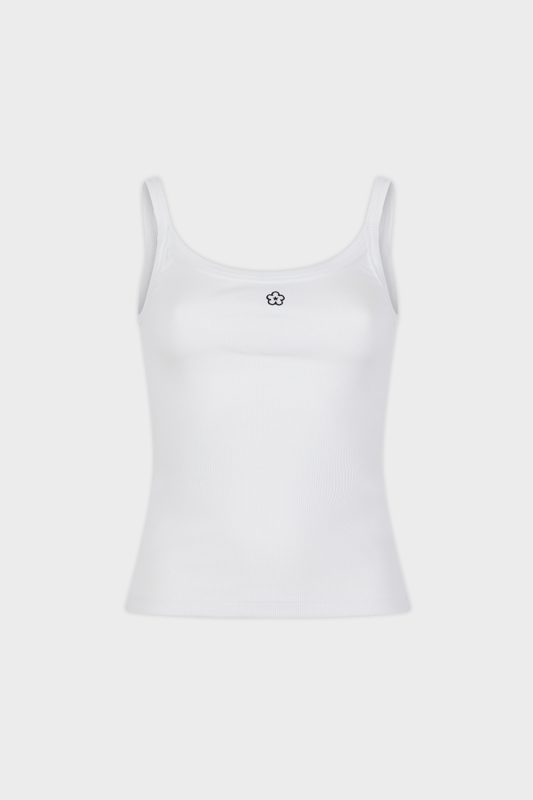 Snatched Waist Tank Top - White