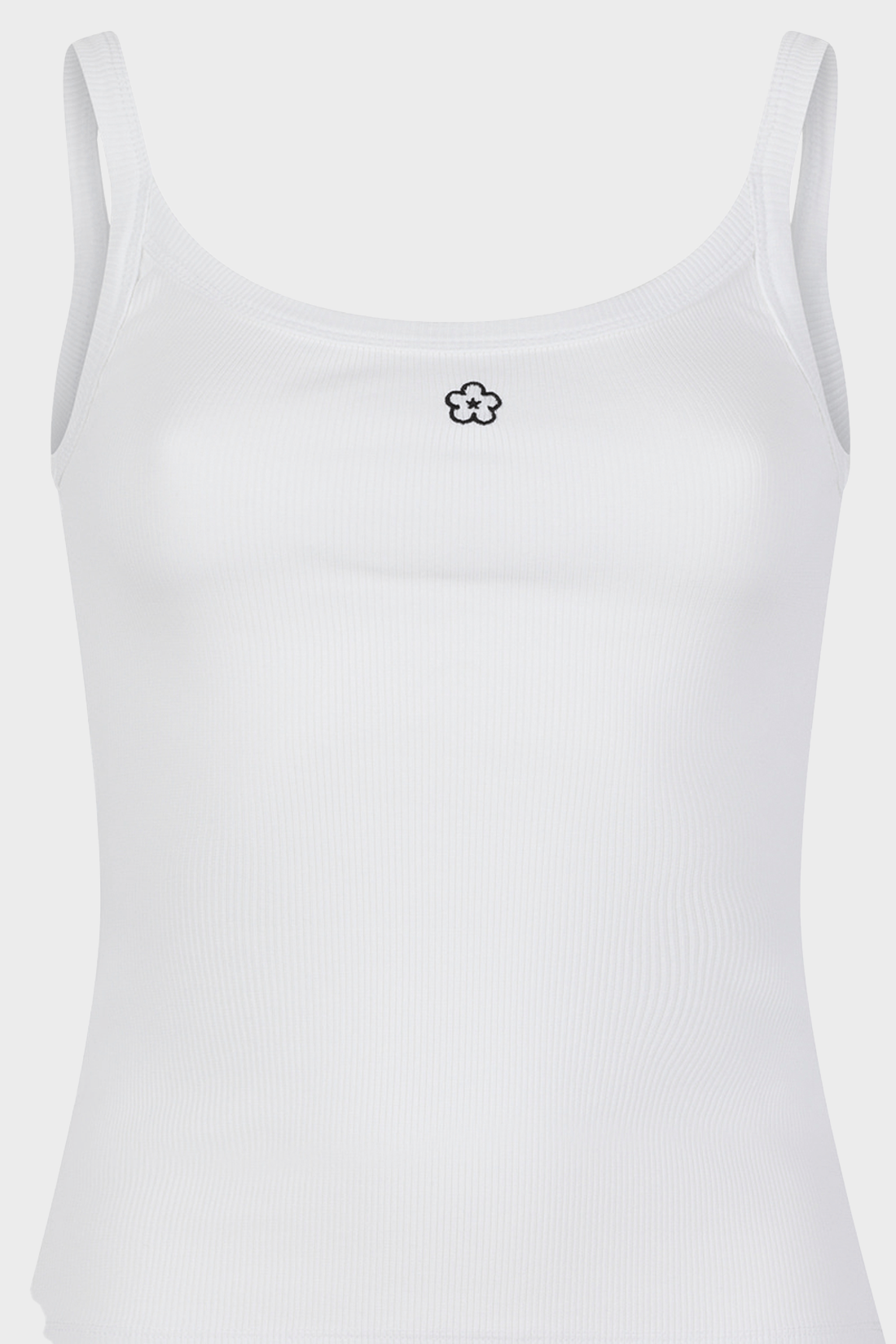 Snatched Waist Tank Top - White