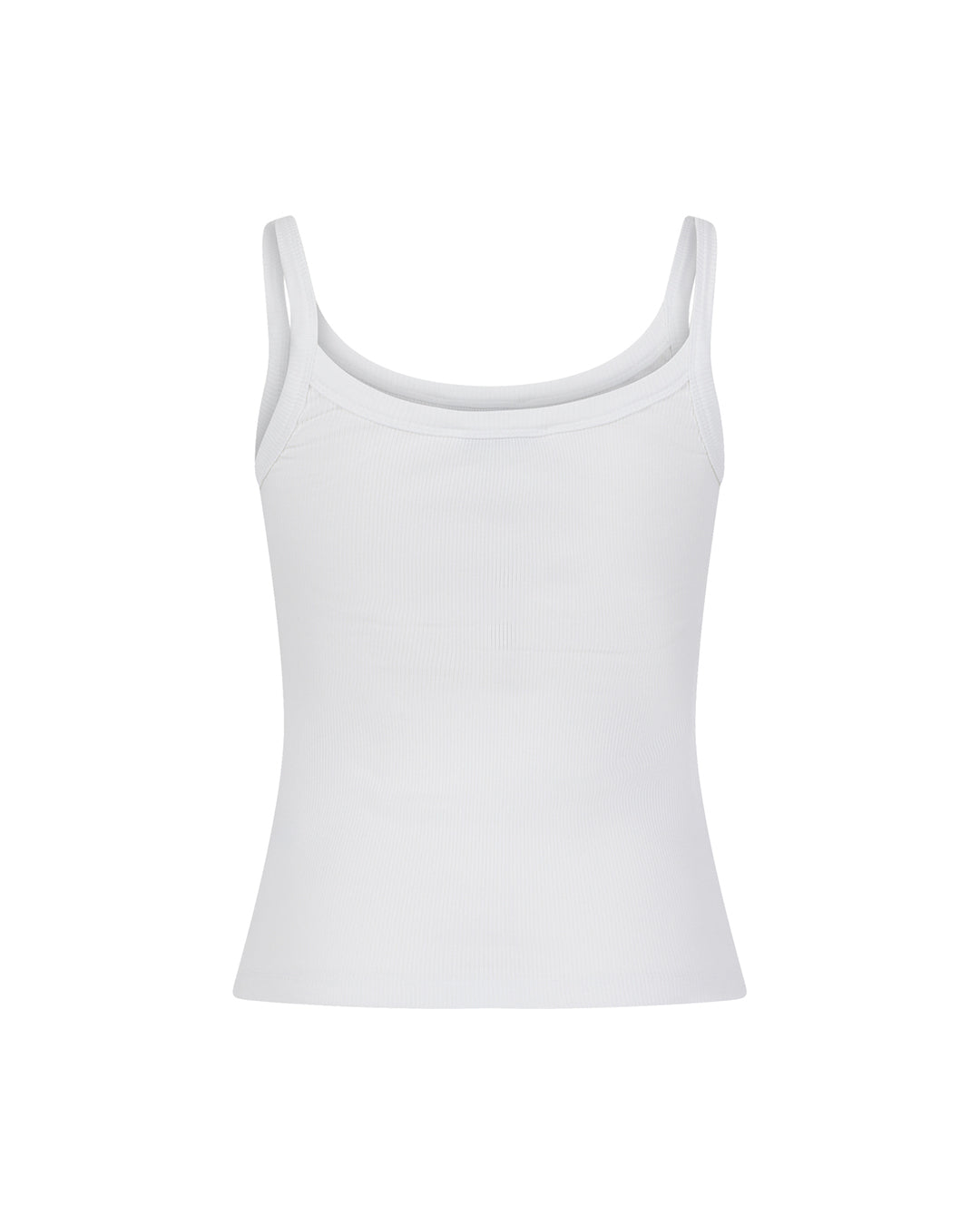 Snatched Waist Tank Top - White