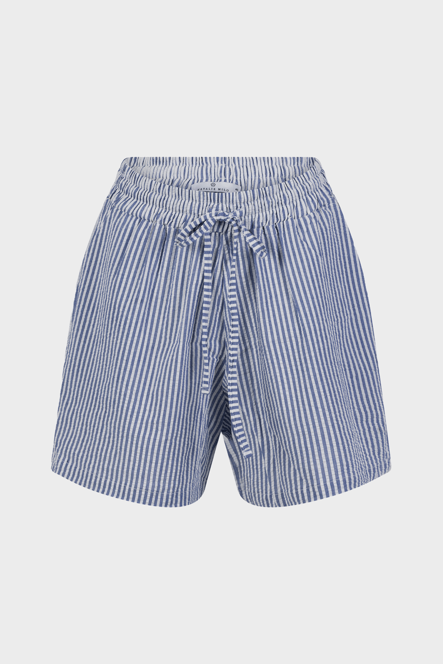 Comfy Shorts - Blue and White Stripes