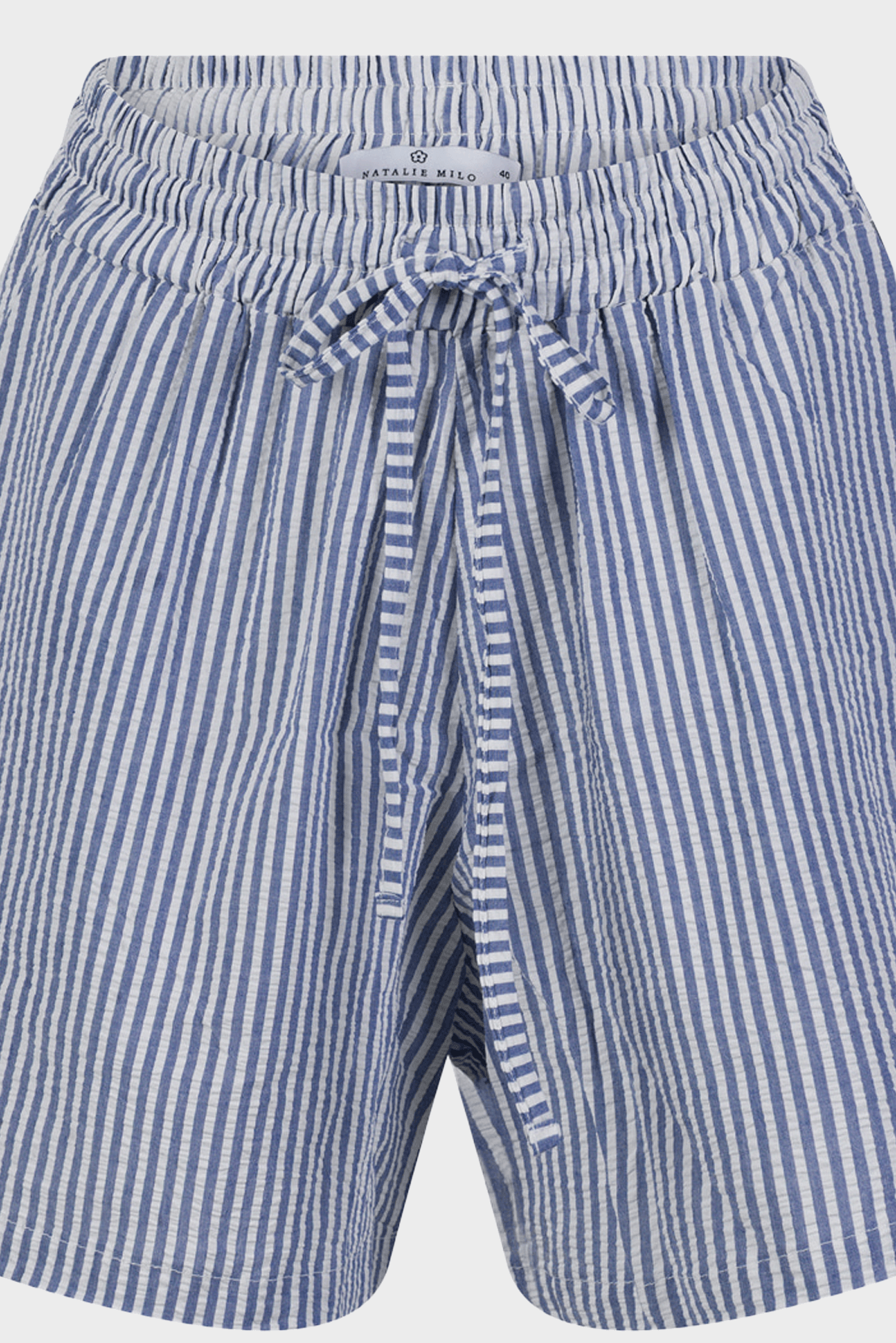 Comfy Shorts - Blue and White Stripes
