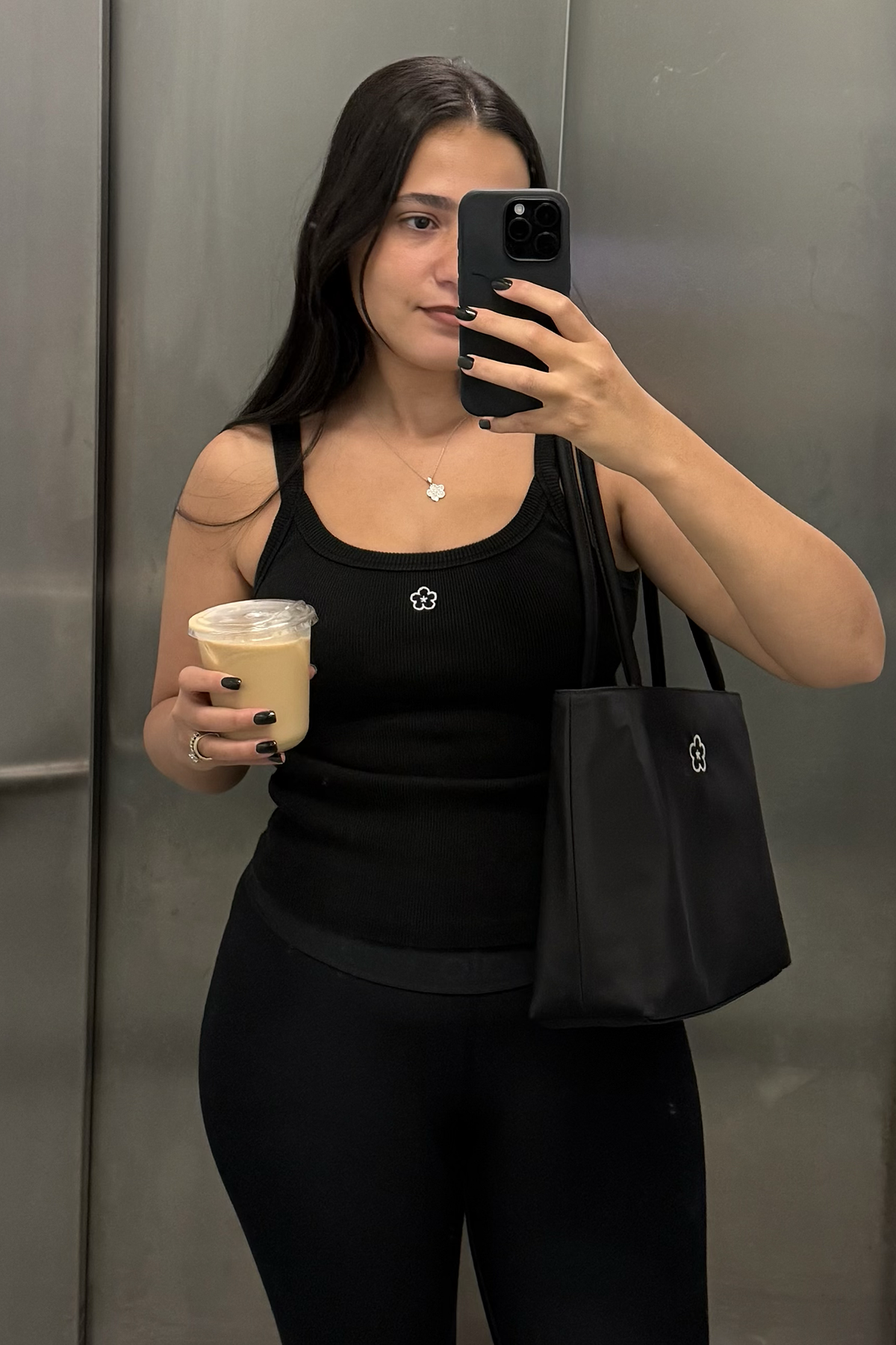 Snatched Waist Tank Top - Black