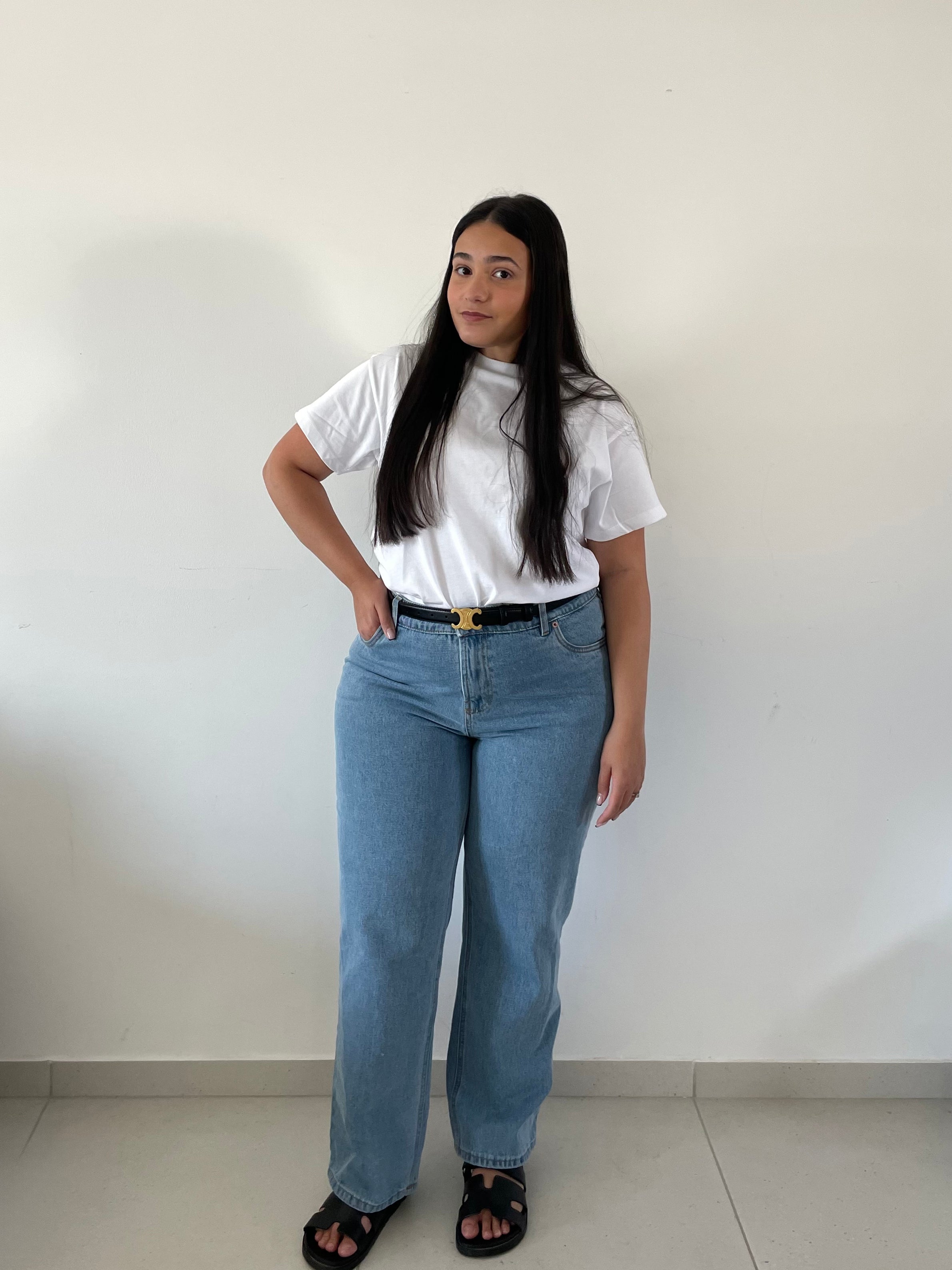 🍑 Peach Perfect Jeans NO.2 - Light Blue
