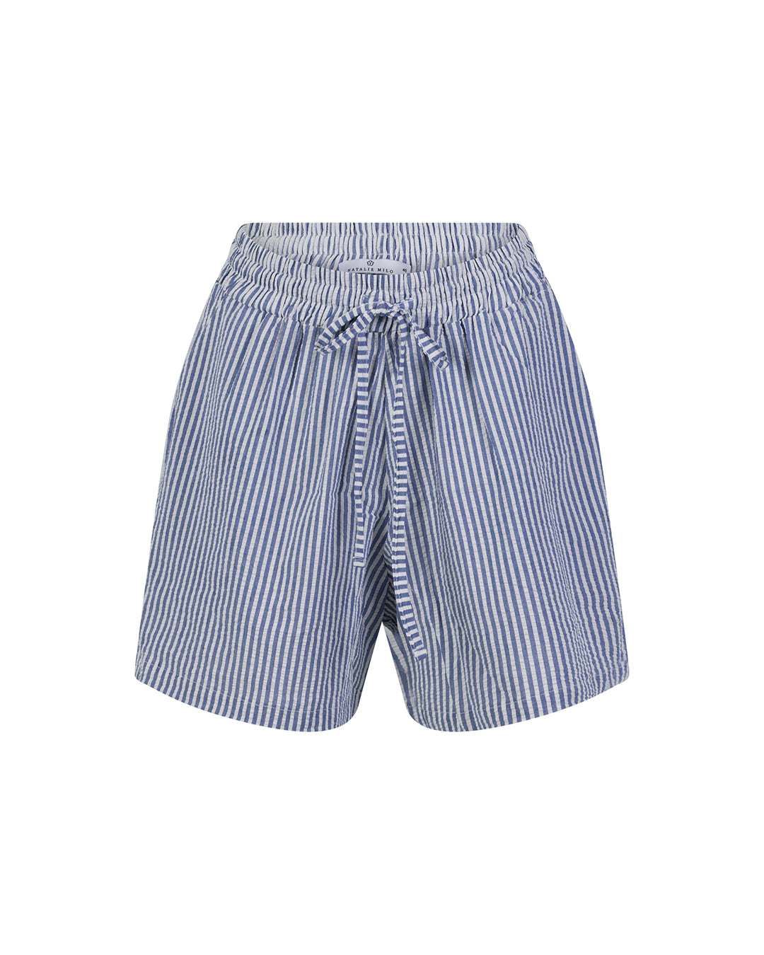 Comfy Shorts - Blue and White Stripes