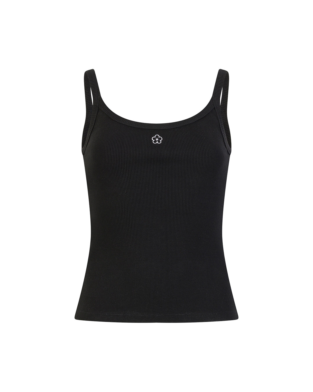 Snatched Waist Tank Top - Black