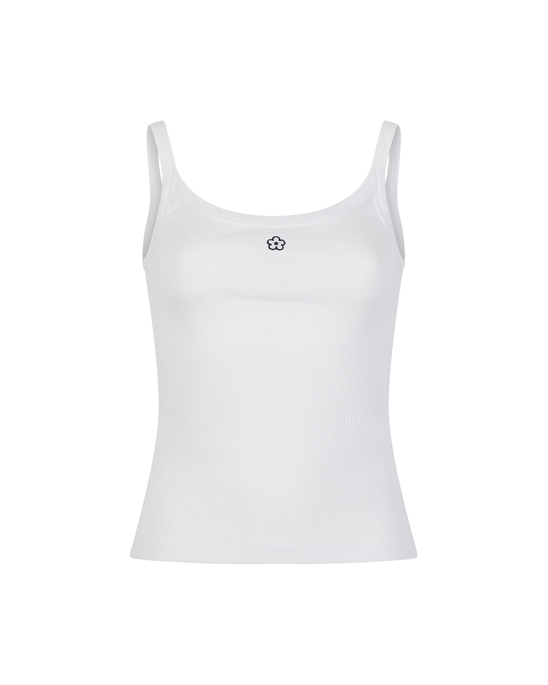 Snatched Waist Tank Top - White