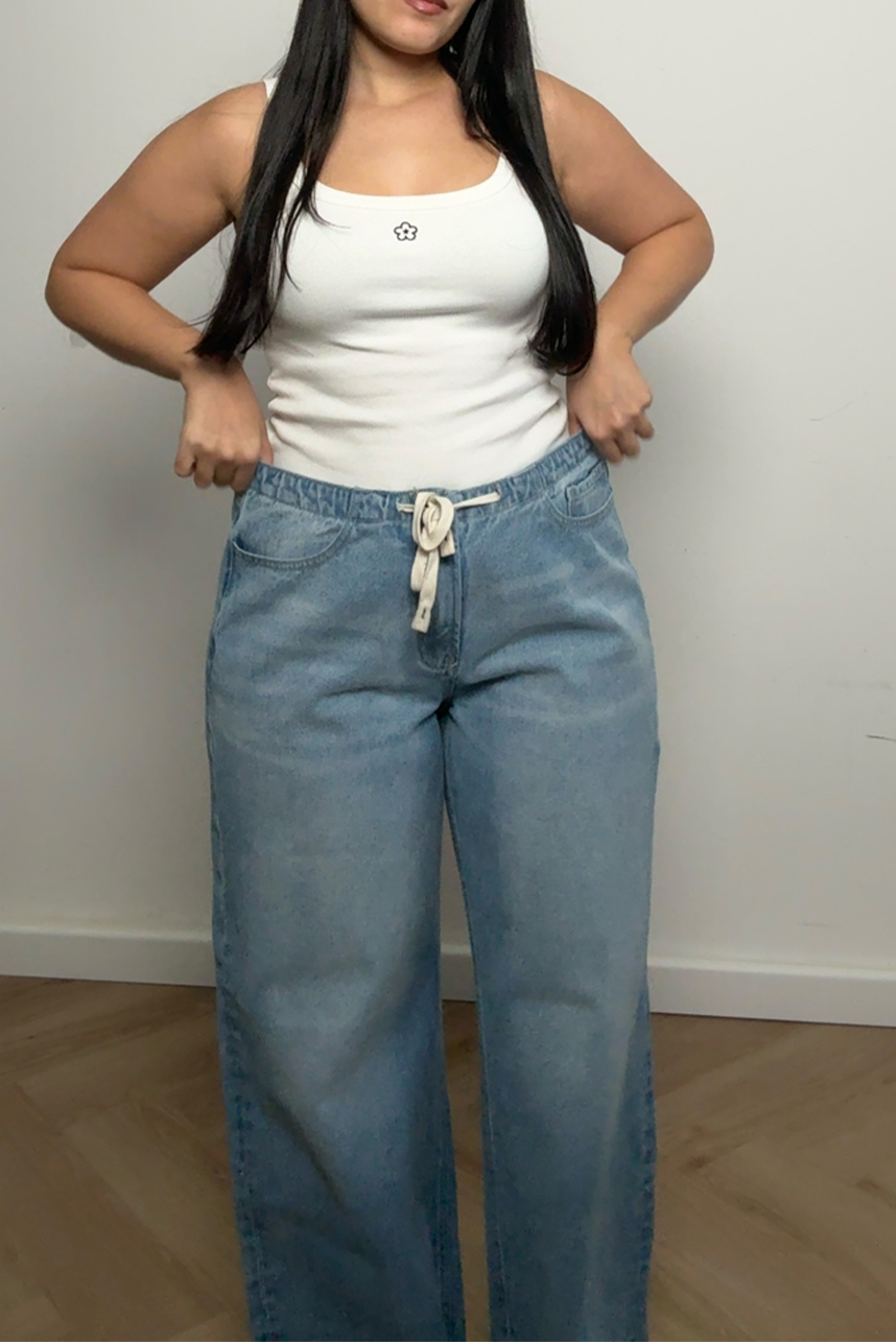 The Curvy Relaxed Drawstring Jeans